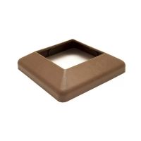 Крышка нижняя ПВХ для столба 100х100 Шоколад Крышка нижняя ПВХ для столба 100х100 Шоколад