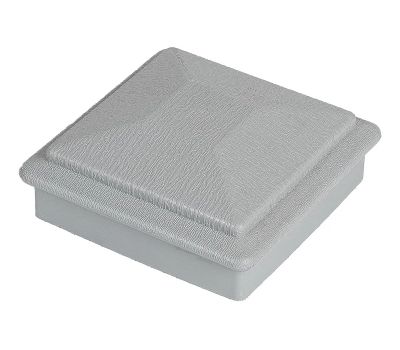 Крышка верхняя ПВХ для столба 125х125 Серый от производителя  Deckart (Россия) по цене 339 р