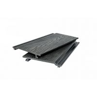 Фасадная доска ДПК 3D фактура дерева Чёрный Фасадная доска ДПК 3D фактура дерева Чёрный