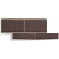 Фасадные панели (цокольный сайдинг)   Флорентийский камень Коричневый