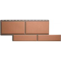 Фасадные панели (цокольный сайдинг) Флорентийский камень Персиковый Фасадные панели (цокольный сайдинг) Флорентийский камень Персиковый