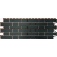 Фасадные панели (цокольный сайдинг) Кирпич клинкерный Графит Фасадные панели (цокольный сайдинг) Кирпич клинкерный Графит