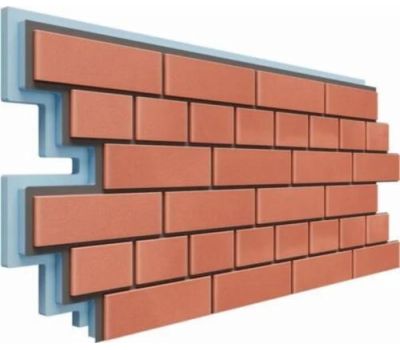 Фасадная термопанель Кирпич 40 мм -  Красный от производителя  Доломит по цене 1 250 р