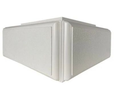 Термоугол Наружный Дагестанский Камень 400 мм Белый от производителя  Доломит по цене 740 р