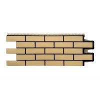 Фасадные панели Премиум клинкерный кирпич Песочный (шов RAL 9005)