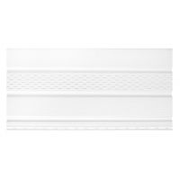 Софит тройной с частичной перфорацией посередине Белый Софит тройной с частичной перфорацией посередине Белый