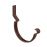 Крюк крепления желоба короткий RAL 8017 Тёмно Коричневый 150/100