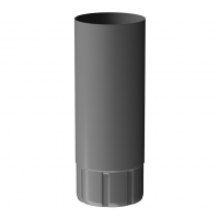 Труба водосточная D90 1 м ГРАФИТ (RAL 7024)