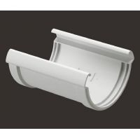 Соединитель желоба Lux ПВХ Пломбир Соединитель желоба Lux ПВХ Пломбир