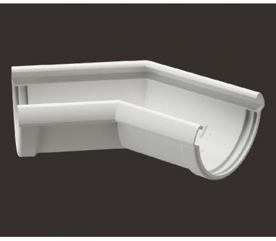 Угол желоба универсал 135° Lux ПВХ Пломбир от производителя  Docke по цене 1 425 р